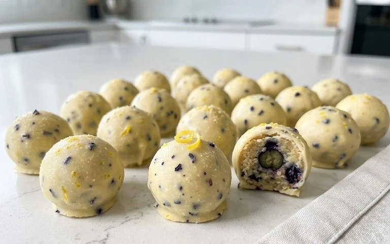 LEMON BLUEBERRY TRUFFLES