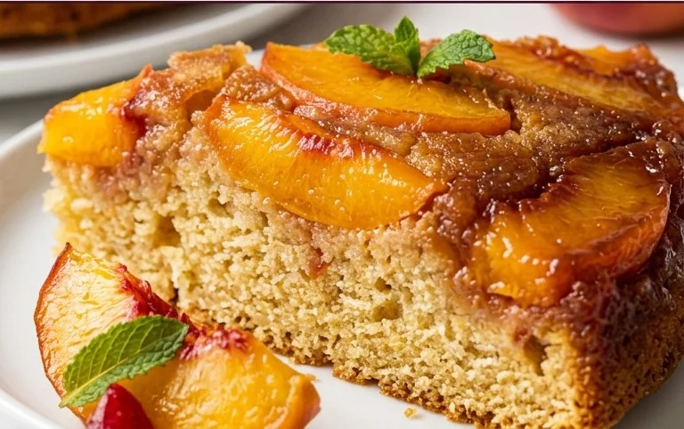Peach Upside-Down Cake Recipe