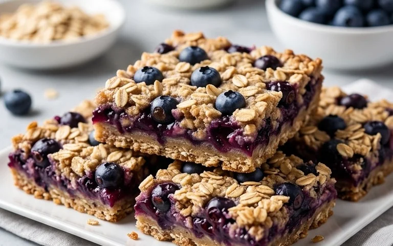 Blueberry Oatmeal Bars