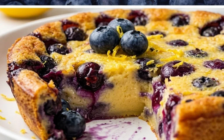 Lemon Blueberry Clafoutis
