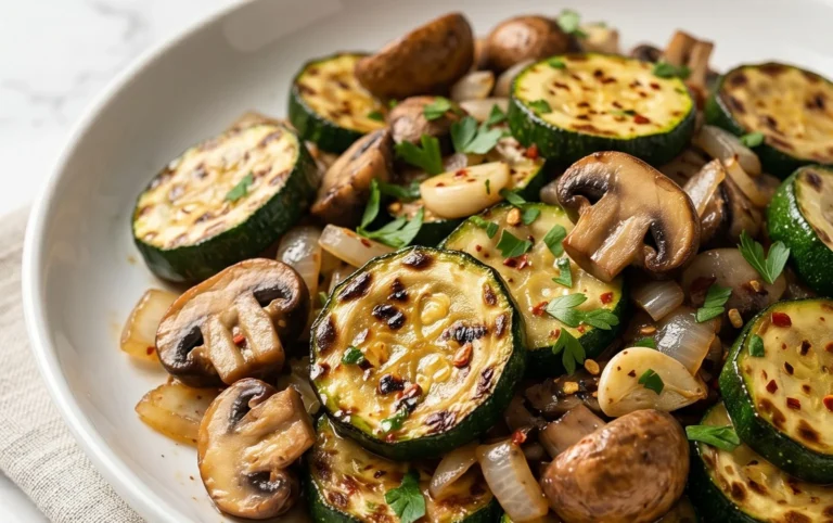 Skillet Zucchini and Mushrooms