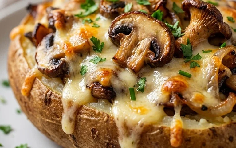 The Ultimate Stuffed Baked Potatoes with Mushrooms