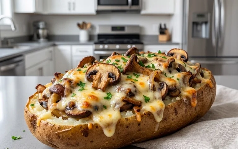The Ultimate Stuffed Baked Potatoes with Mushrooms