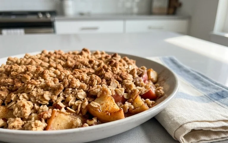 Healthy Breakfast Apple Crum extractble