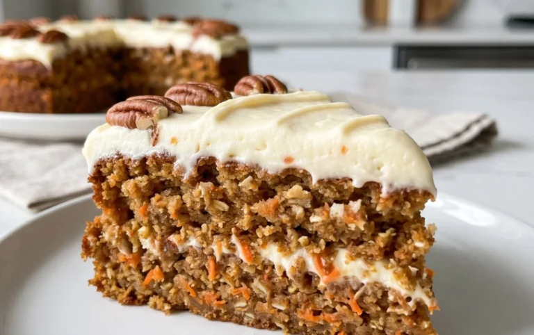 Easy Flourless Oatmeal Carrot Cake Recipe