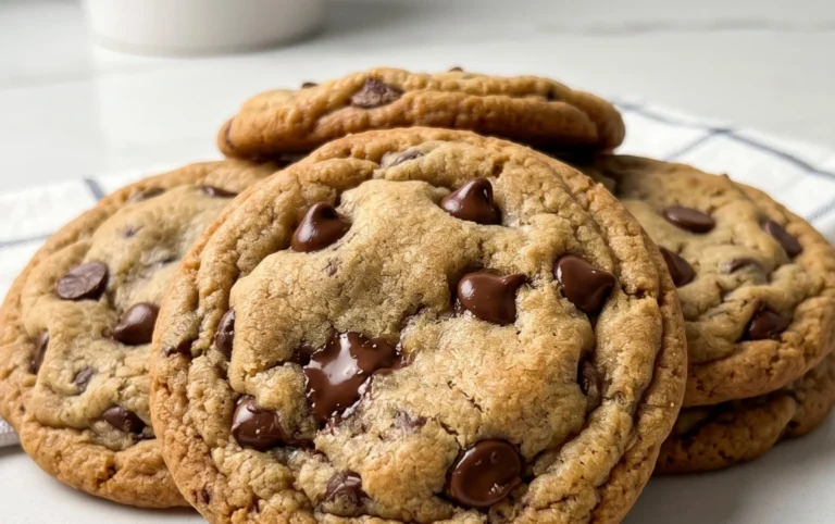 Crispy and Chewy Chocolate Chip Cookies