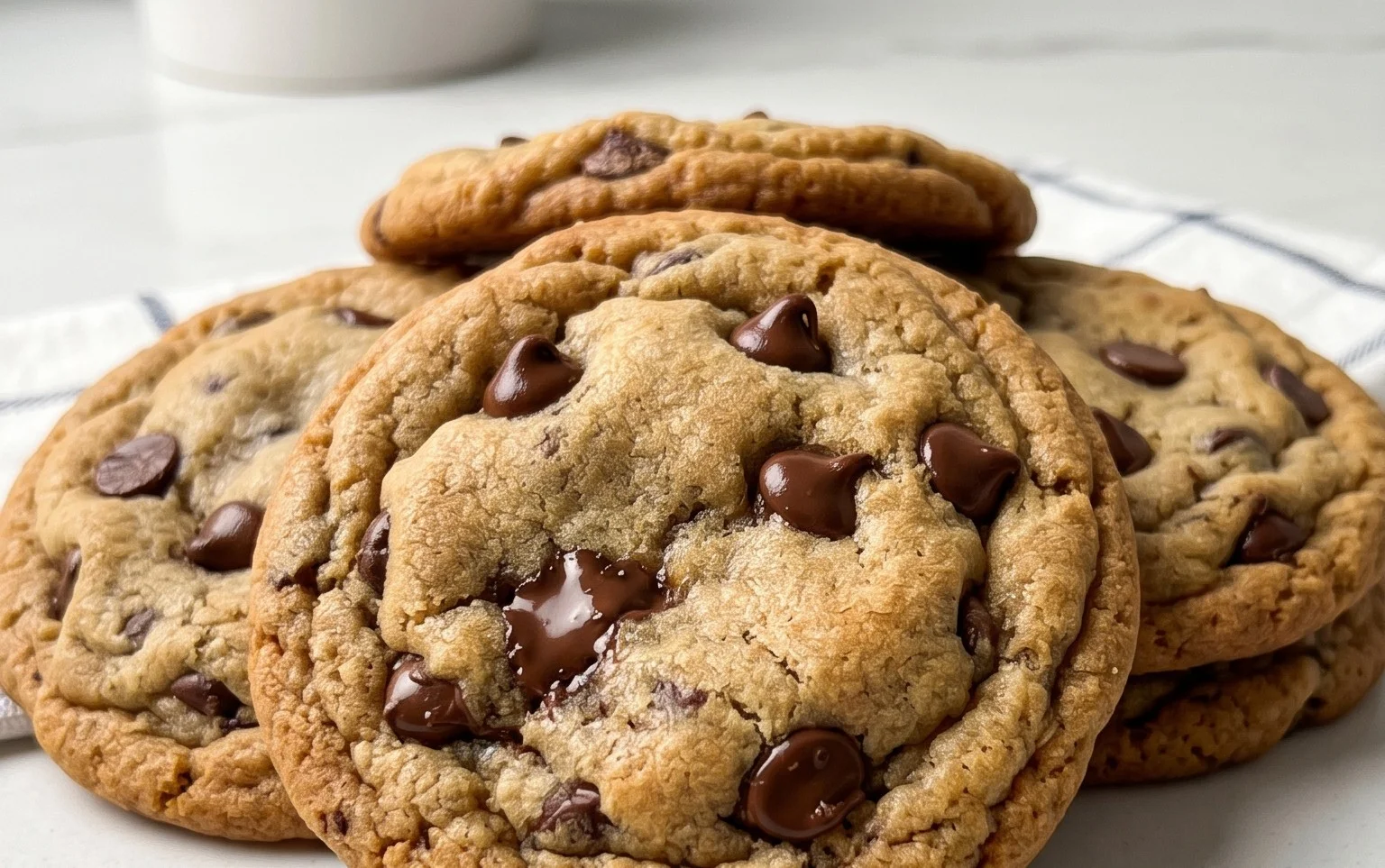 Crispy and Chewy Chocolate Chip Cookies