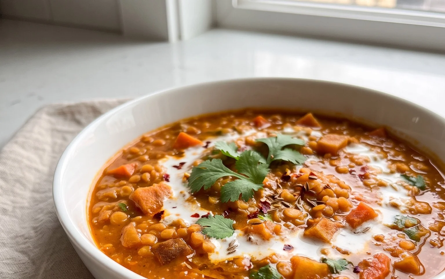 Spicy Red Lentil Curry