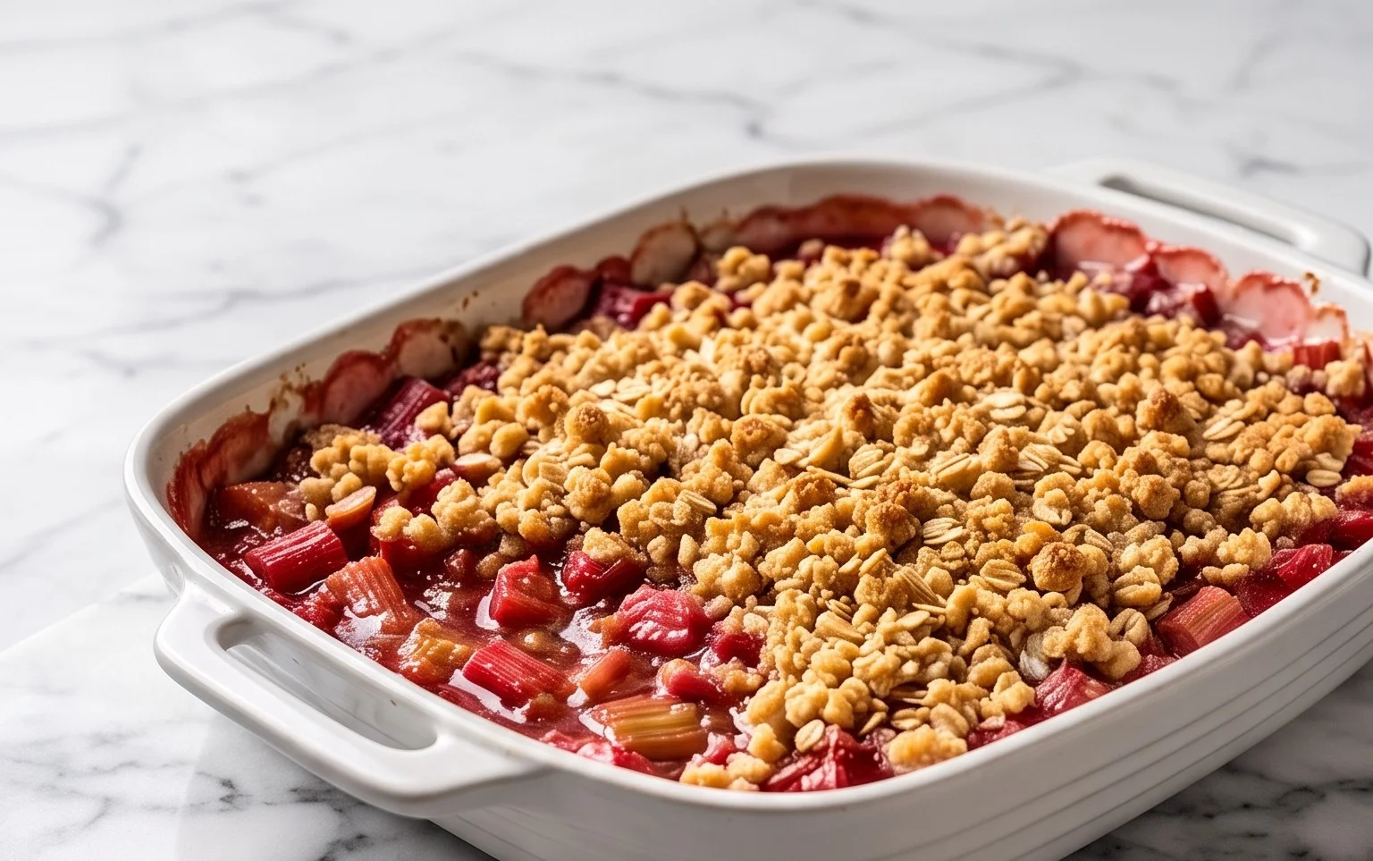 Easy Rhubarb Crisp