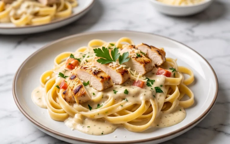 Low Calorie Chicken Alfredo