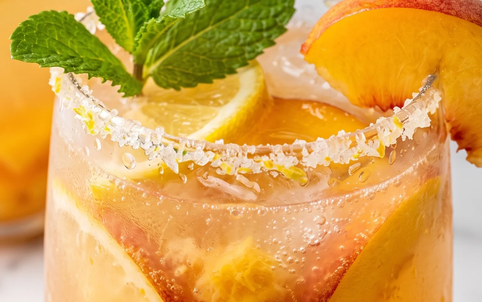 Refreshing Peach Lemonade