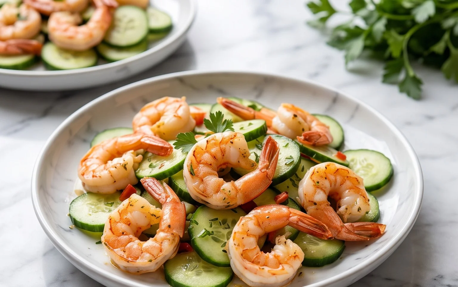 Cucumber Shrimp Salad