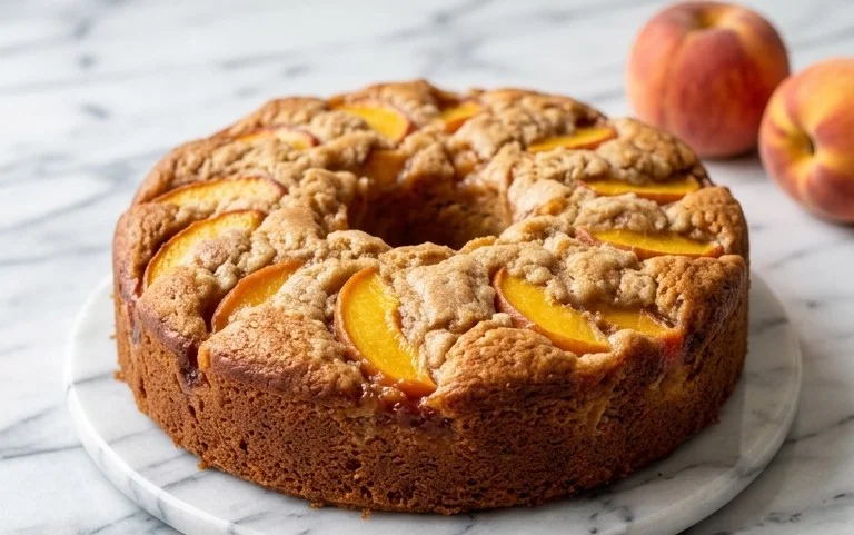 Peach Cobbler Pound Cake