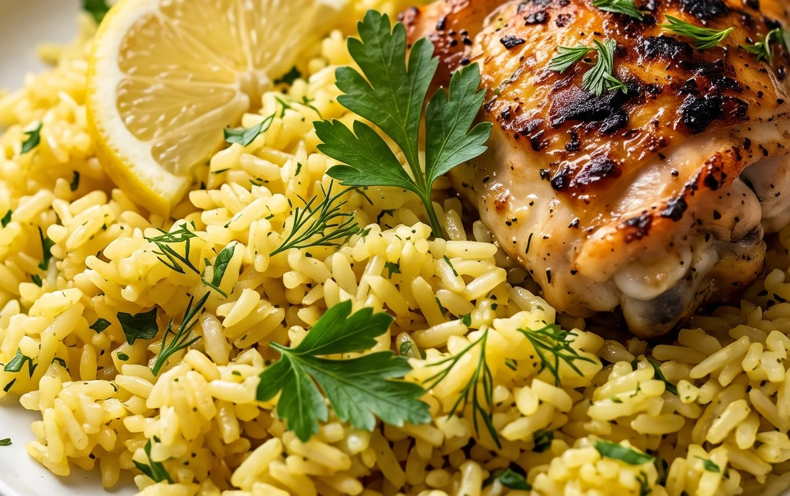 Greek Chicken and Lemon Rice (30 Minutes, One-Pot)
