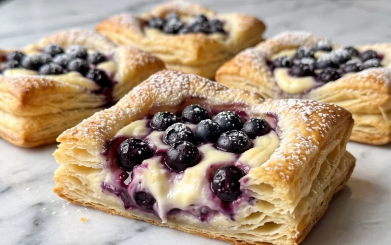 Blueberry Cream Cheese Puff Pastry