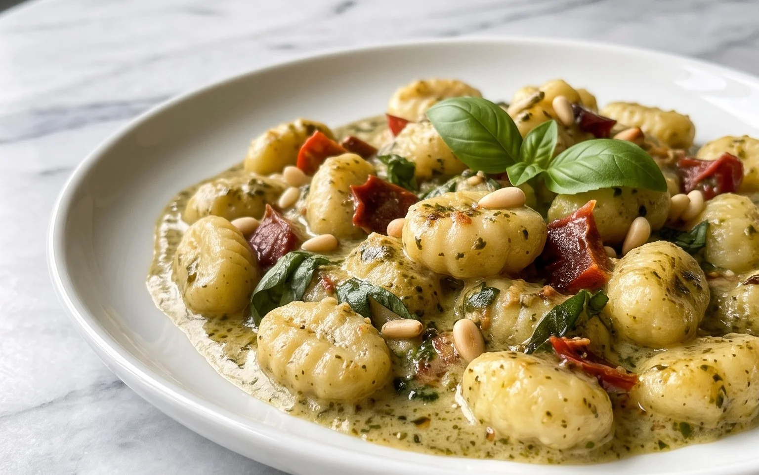 Creamy Pesto Gnocchi