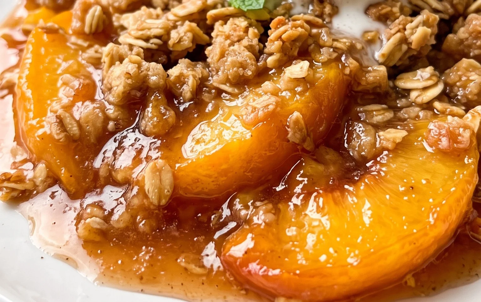 Fresh Peach Crisp Recipe
