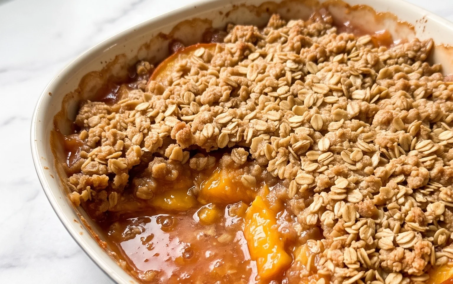 Fresh Peach Crisp Recipe