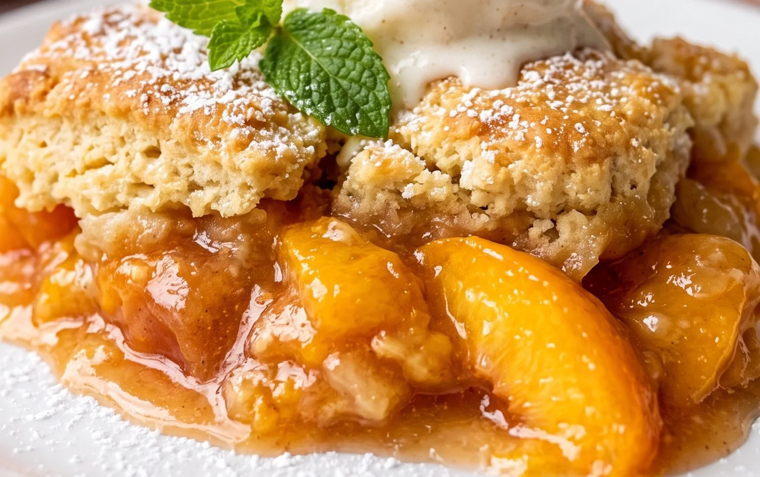 The Easiest Southern Peach Cobbler