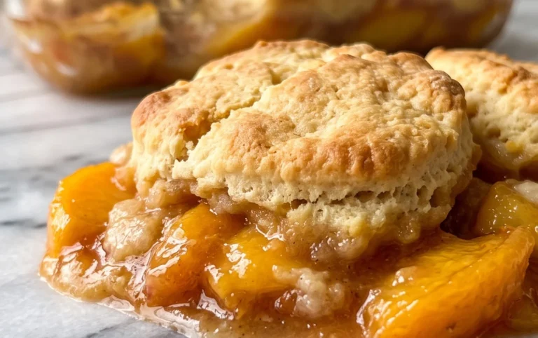 The Easiest Southern Peach Cobbler