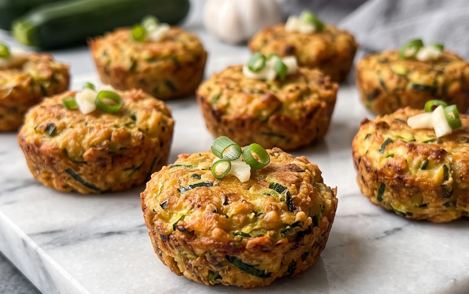 Zucchini Garlic Bites