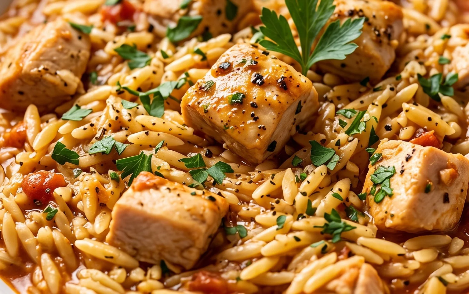 Chicken Orzo (30-Minutes, One-Pan)