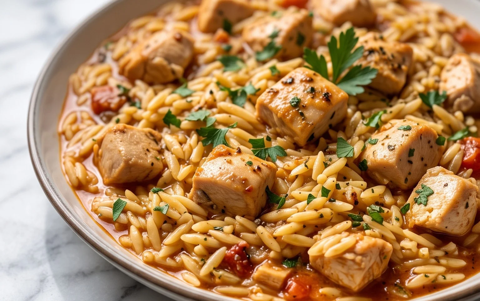 Chicken Orzo (30-Minutes, One-Pan)