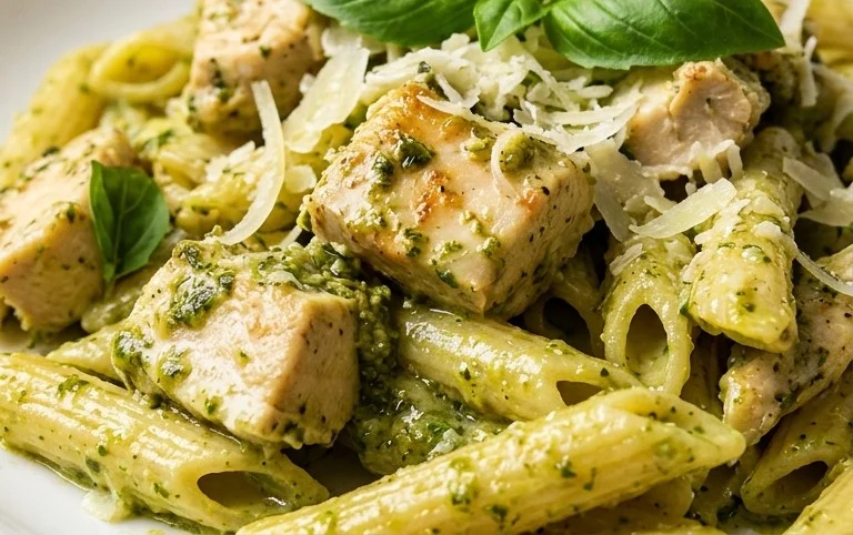 Creamy Chicken Pesto Pasta