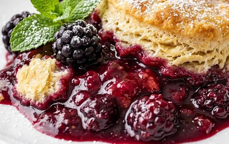 The Pioneer Women's Blackberry Cobbler