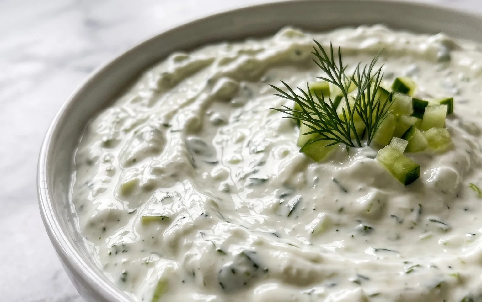 Cucumber Dip with Sour Cream and Dill