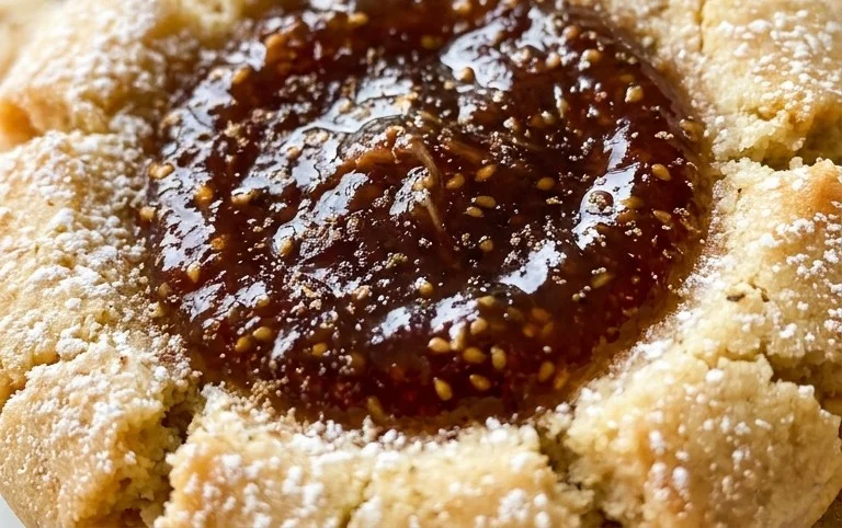 Cardamom Fig Thumbprint Cookies