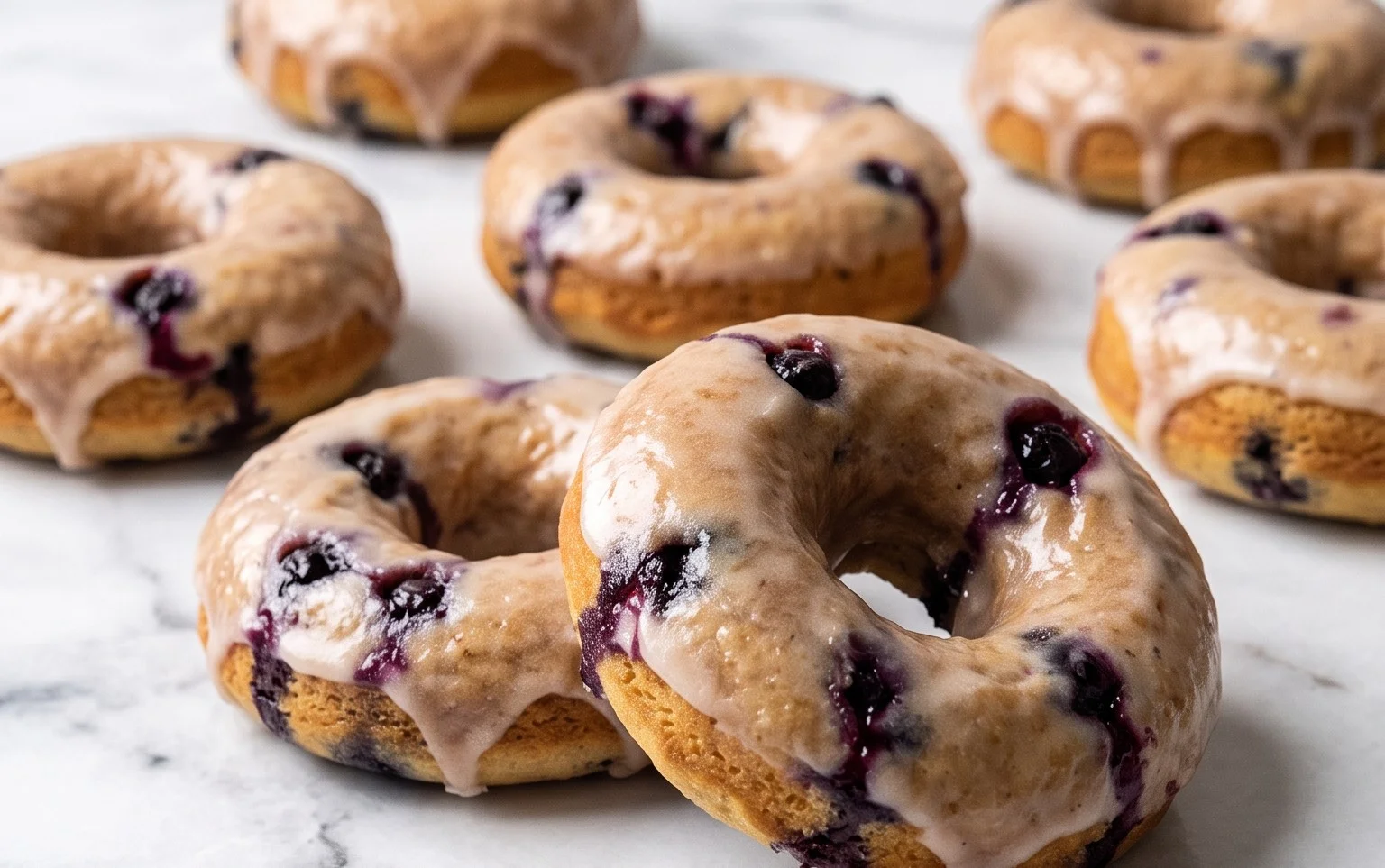 Blueberry Cake Donuts