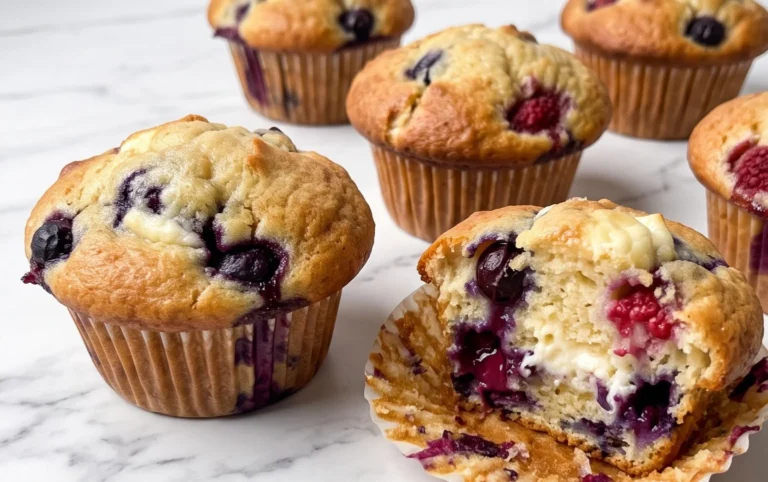 Berry Cream Cheese Muffins
