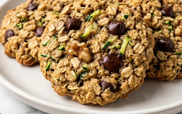 Healthy Zucchini Oatmeal Cookies