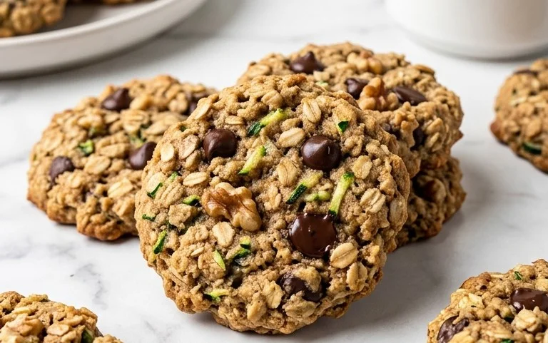 Healthy Zucchini Oatmeal Cookies