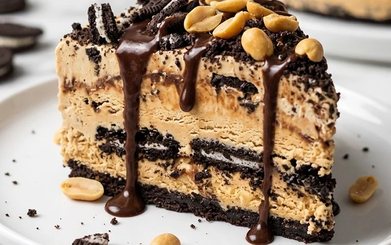 Buster Bar Ice Cream Cake