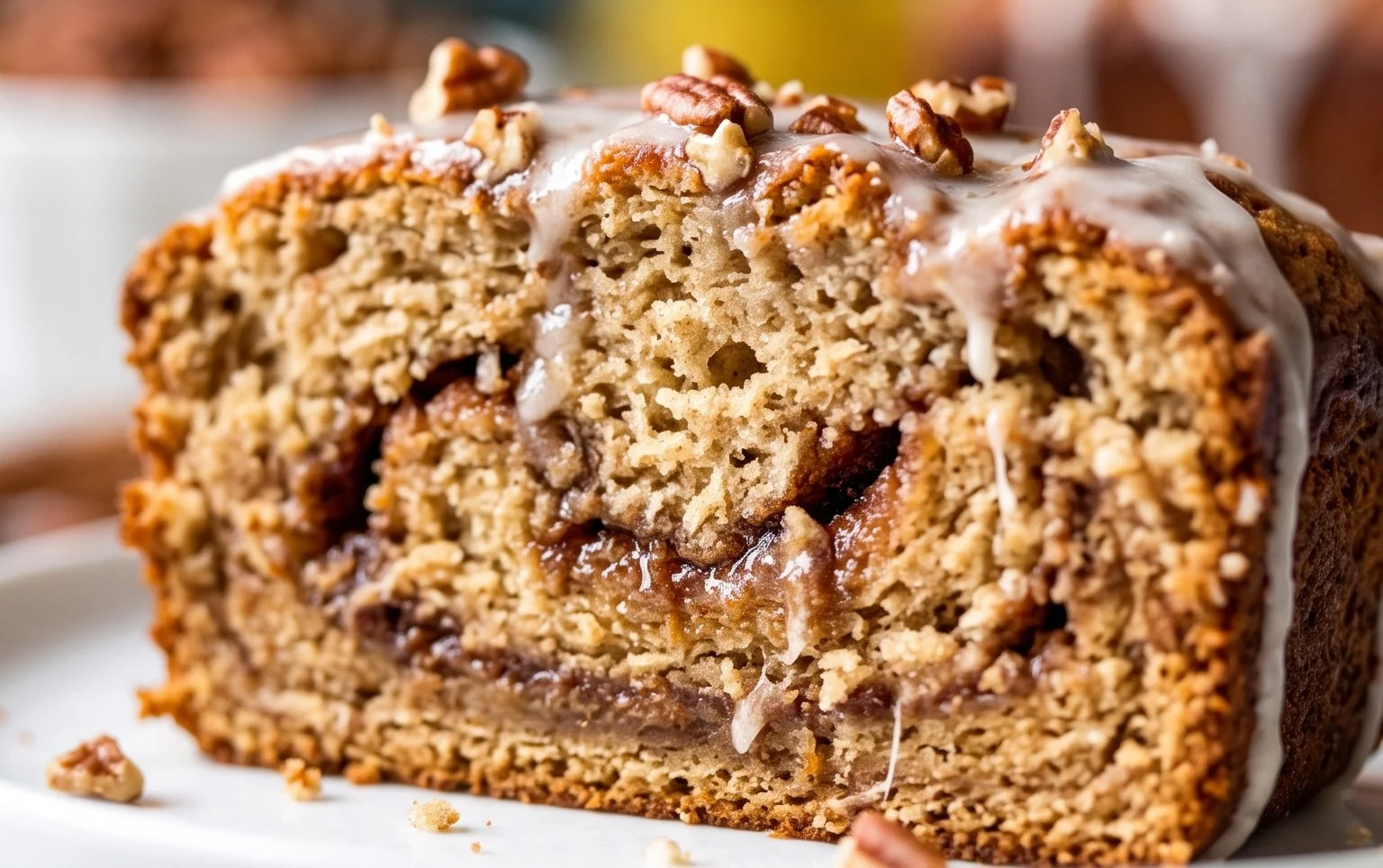 Cinnamon Roll Banana Bread
