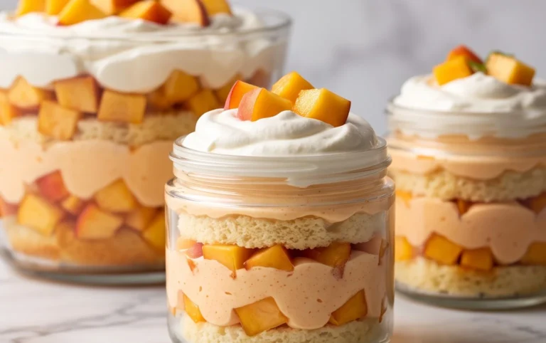 Peach Mousse Trifle