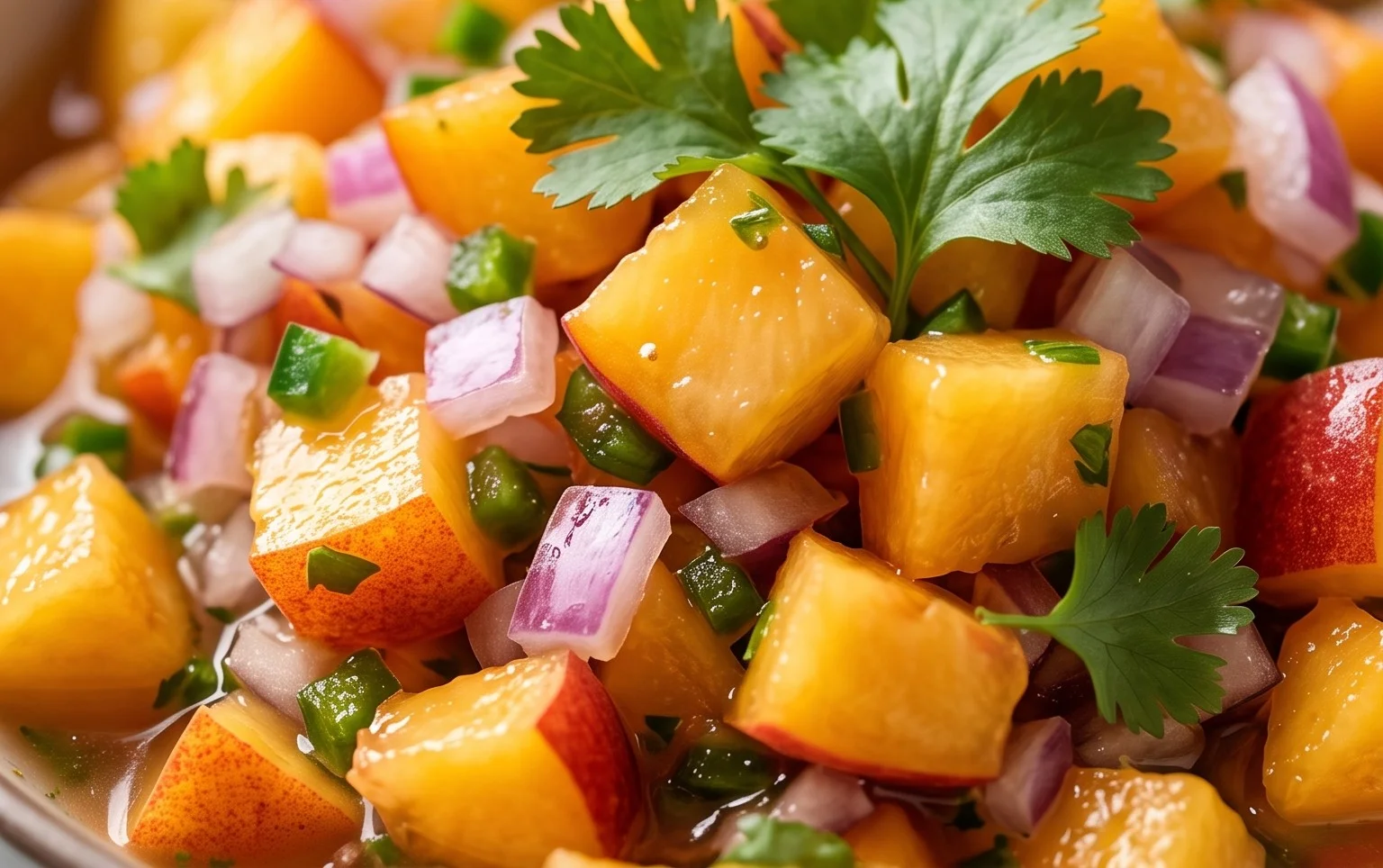 Easy Homemade Fresh Peach Salsa Recipe