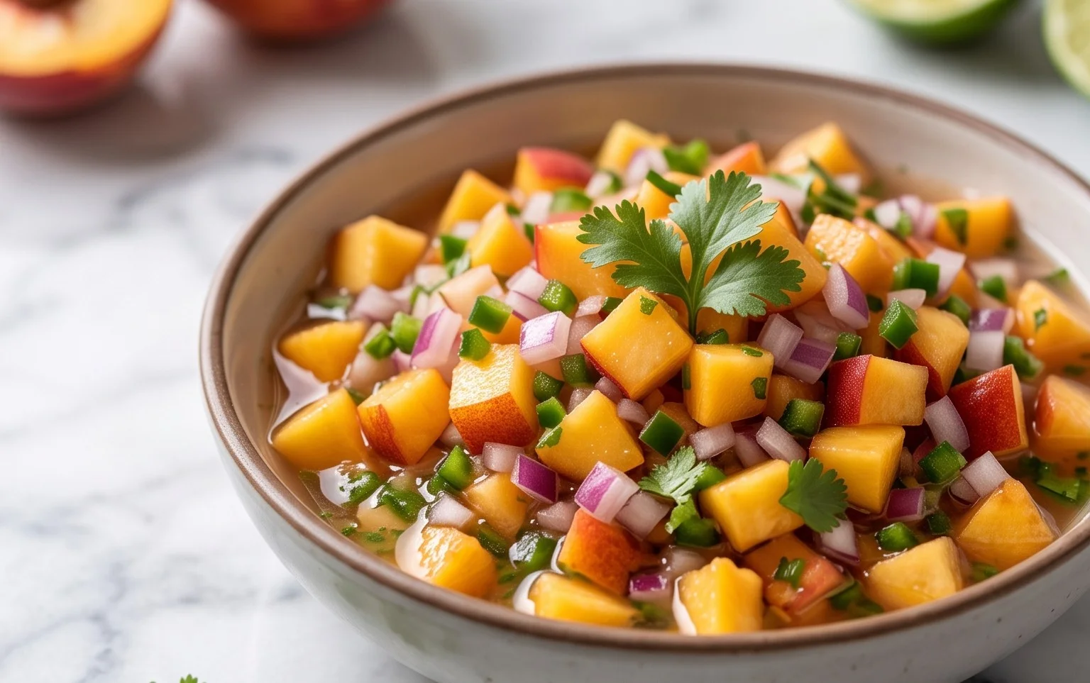 Easy Homemade Fresh Peach Salsa Recipe