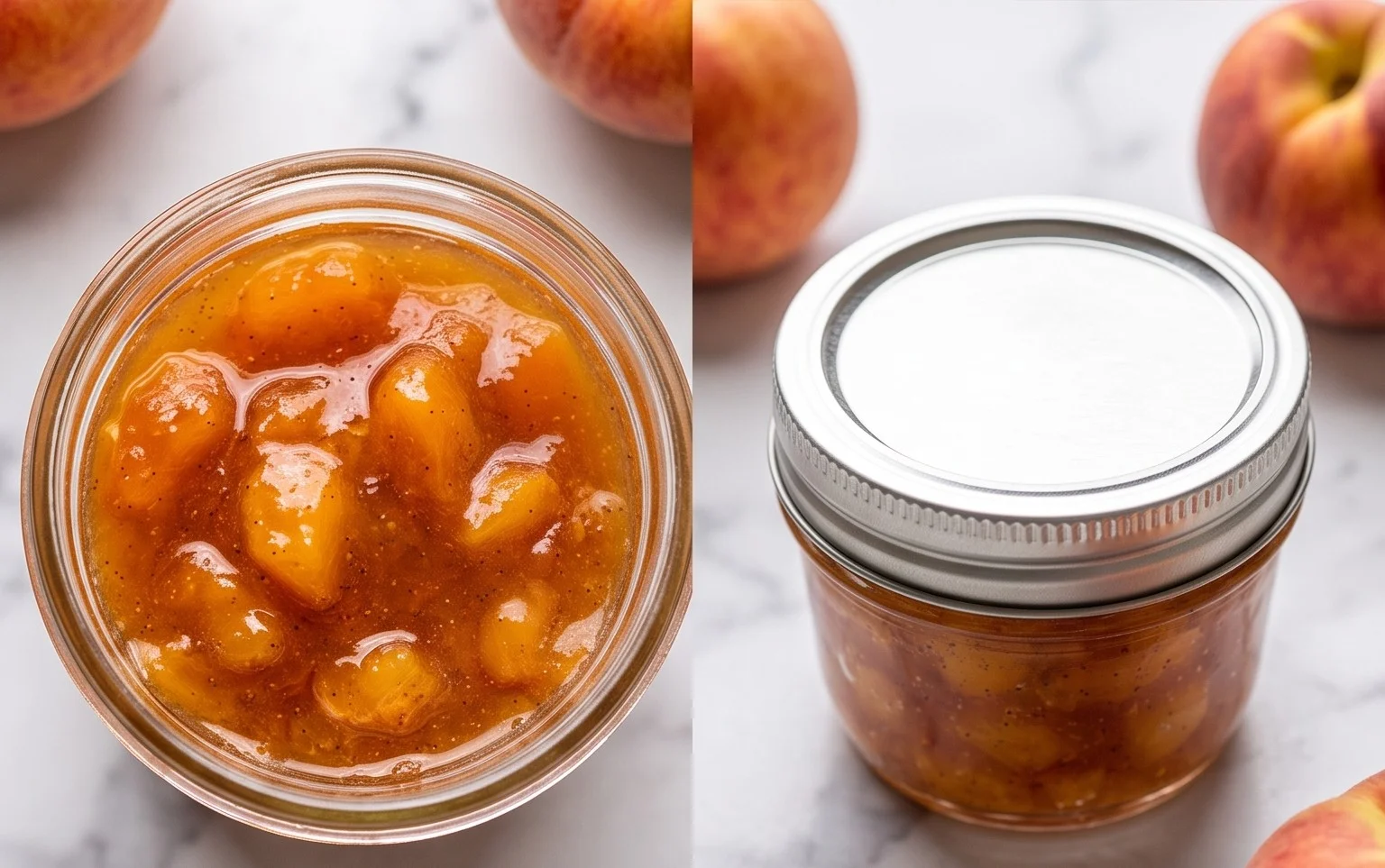 Small Batch Vanilla Peach Jam