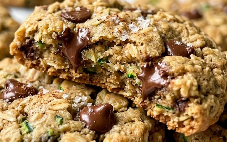 Homemade Zucchini-Oat Chocolate Chip Cookies