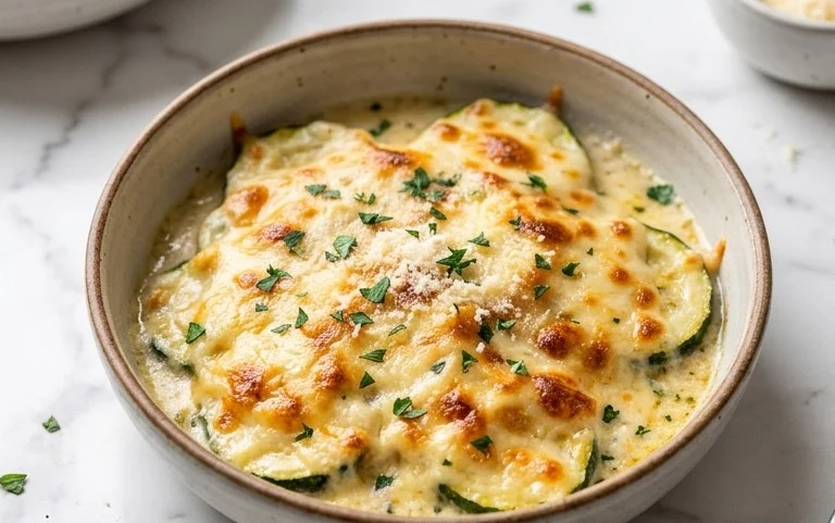 Creamy Parmesan Zucchini