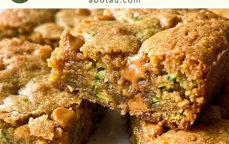 Chewy Butterscotch Zucchini Blondies