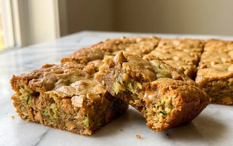 Chewy Butterscotch Zucchini Blondies