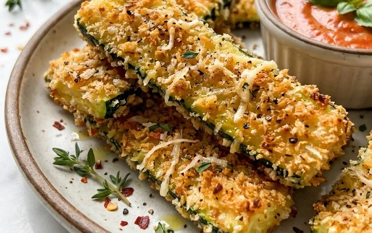 Baked Zucchini Sticks (Oven or Air Fryer)