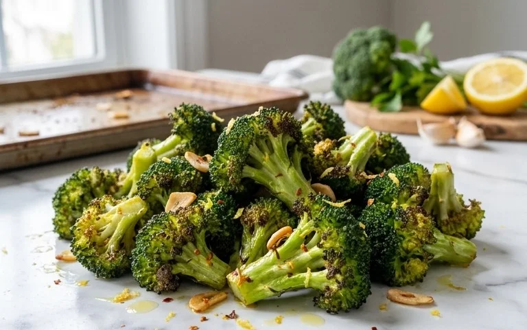 Oven Roasted Broccoli (Baked Broccoli)