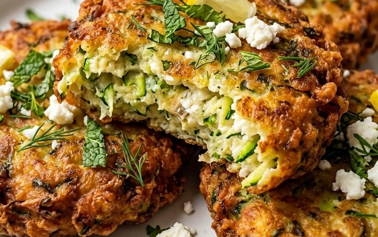 Kolokithokeftedes (Greek Zucchini Fritters)